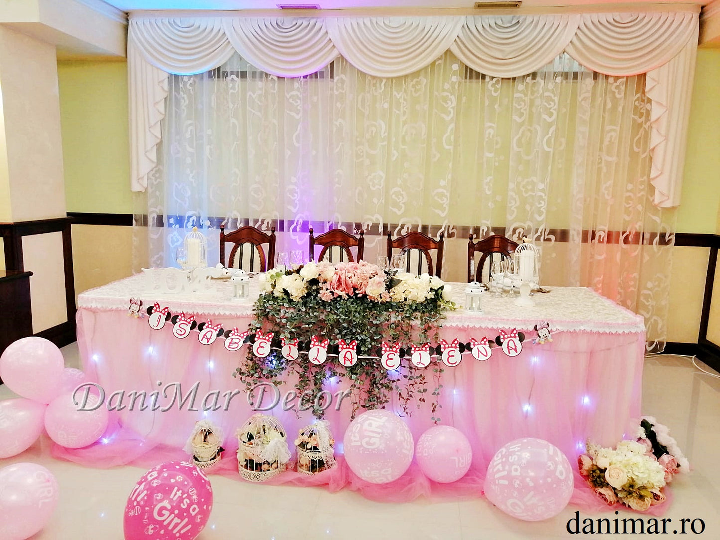 Decor botez fetita