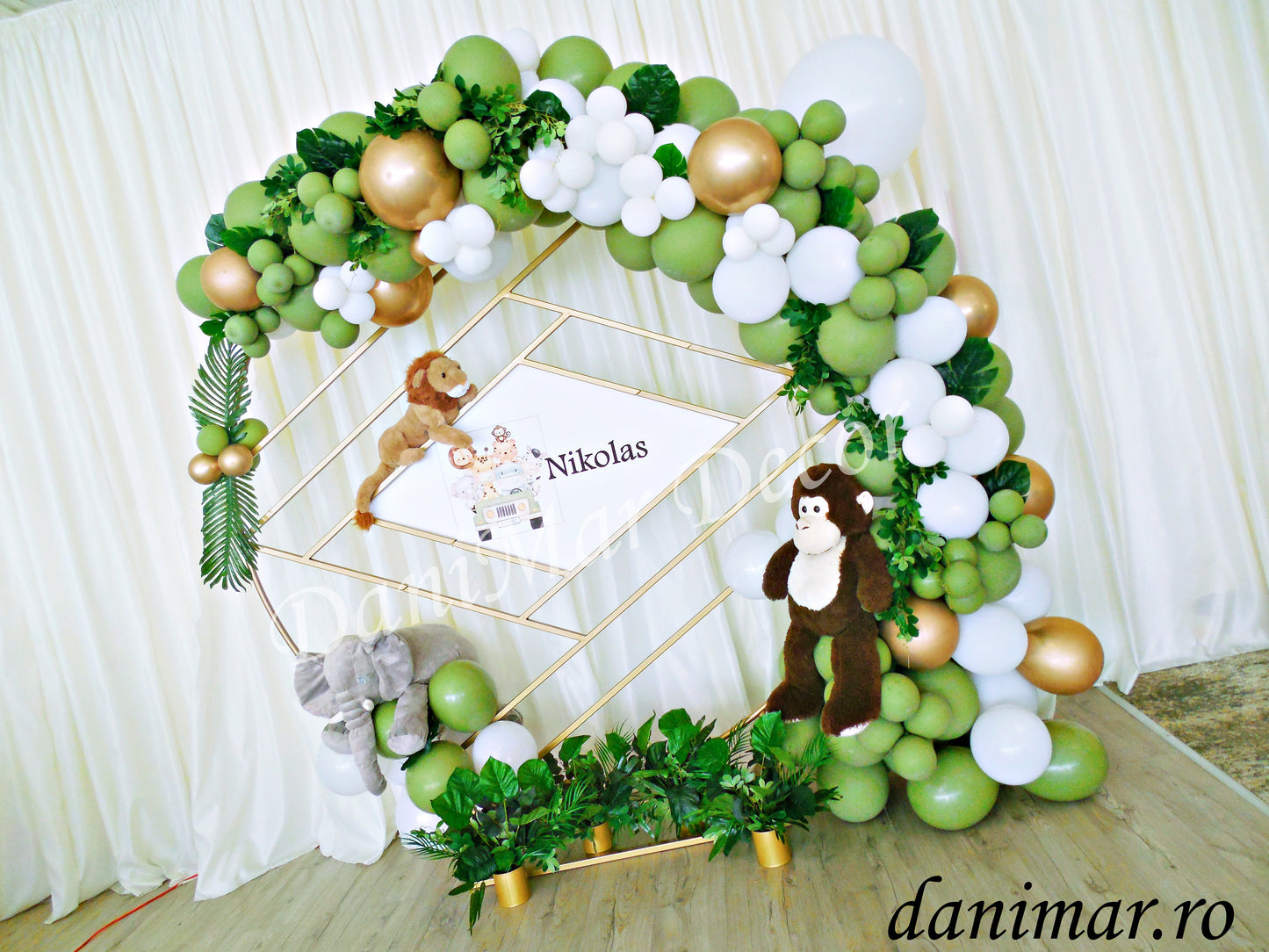 Decor botez baietel Jungle/Safari 02