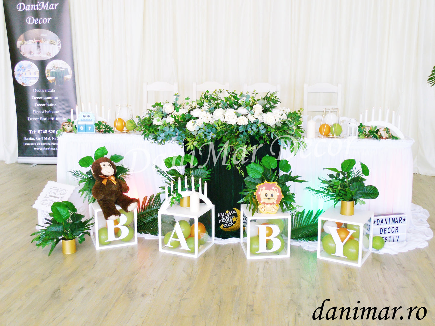 Decor botez baietel Jungle/Safari 02
