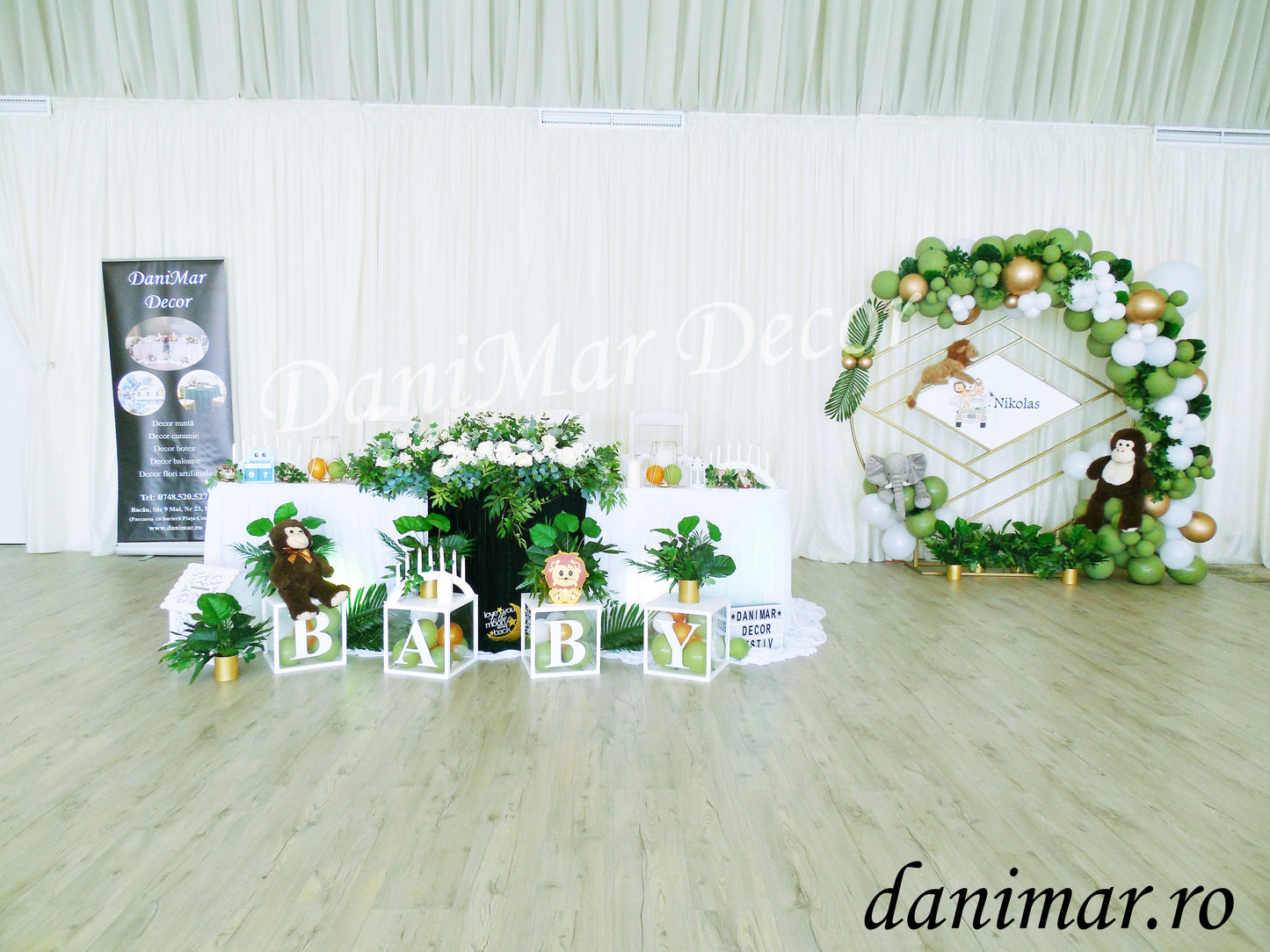 Decor botez baietel Jungle/Safari 02