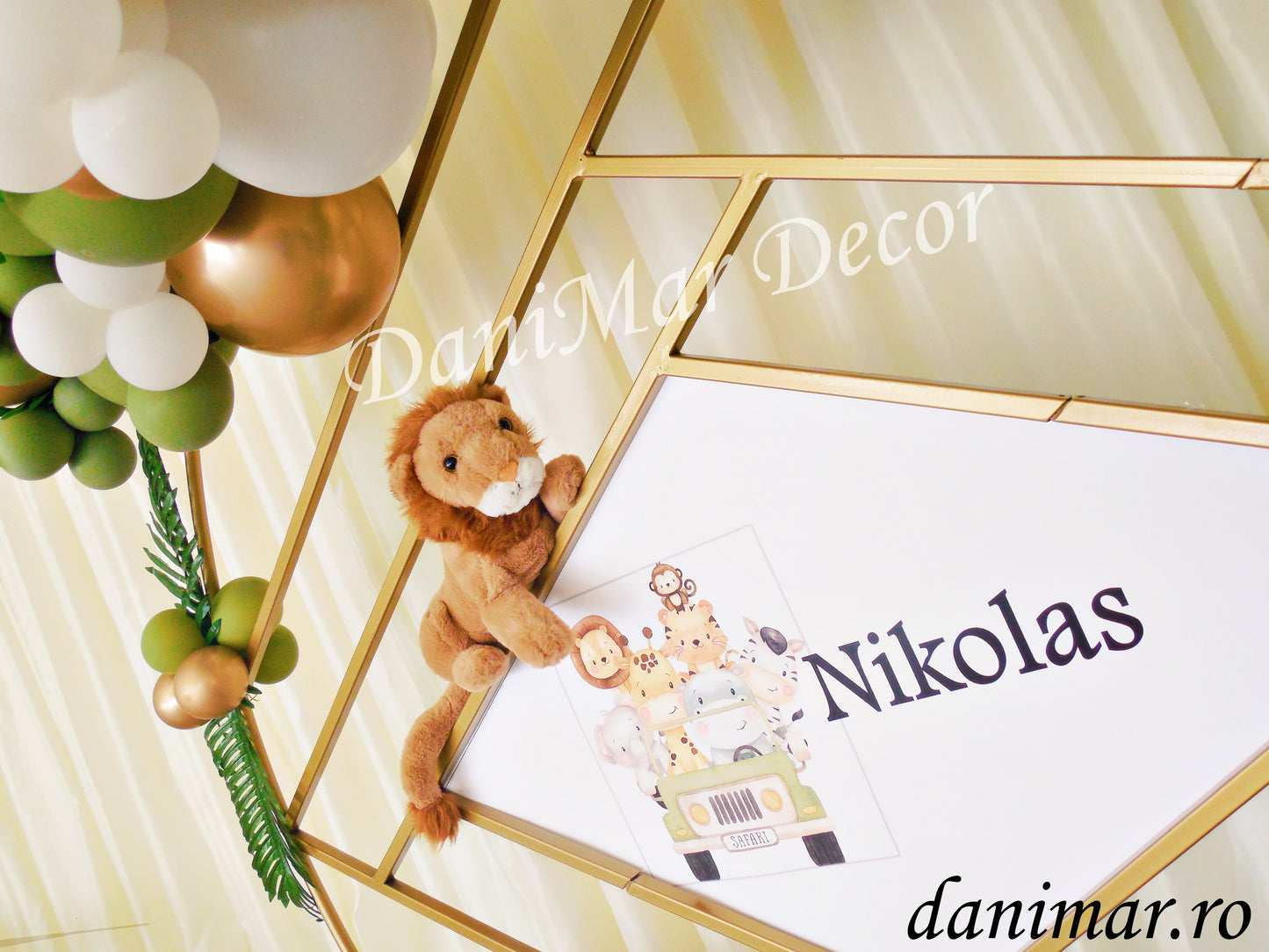 Decor botez baietel Jungle/Safari 02