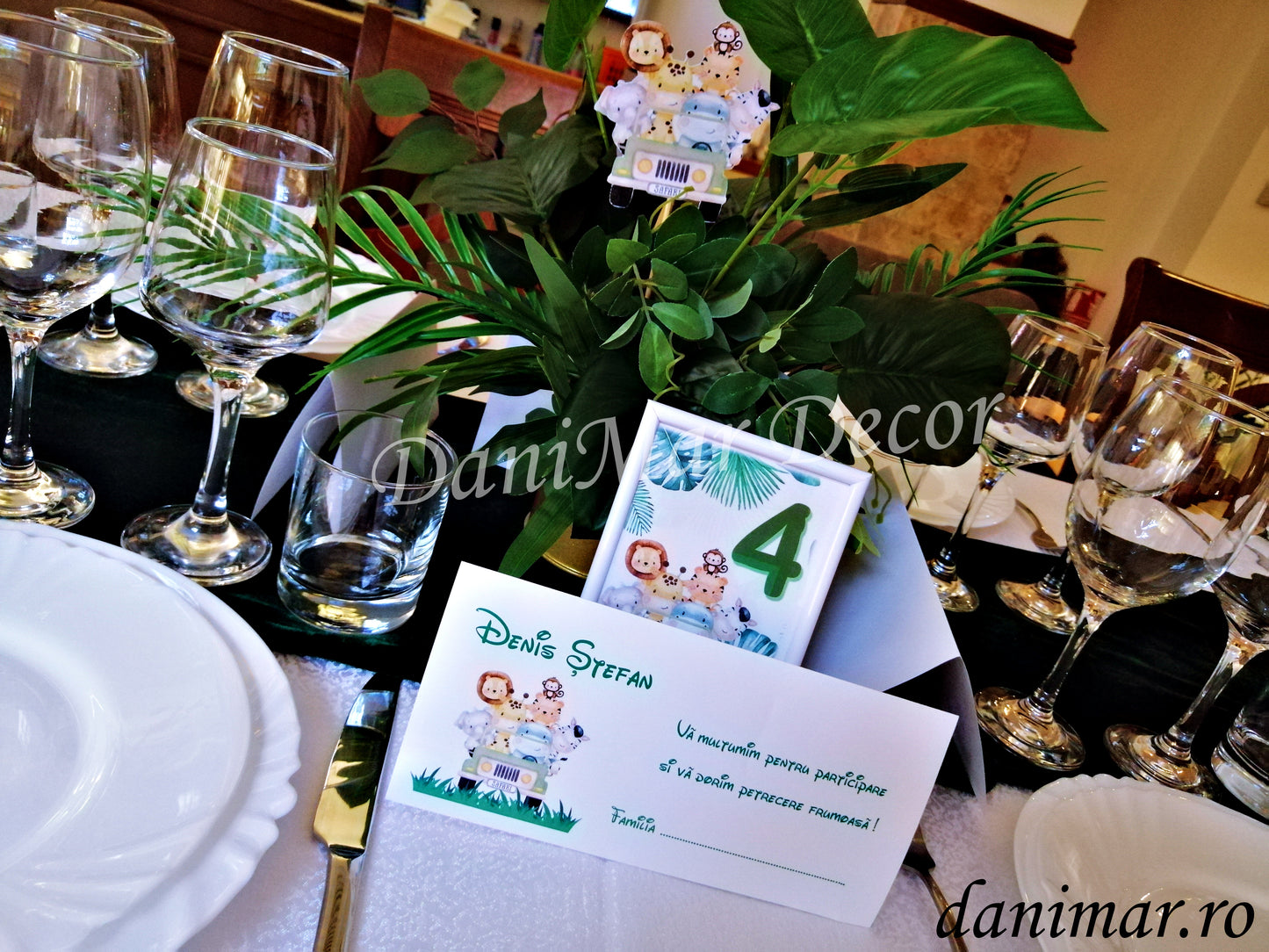 Decor botez ieftin tematica Jungle/ Safari DaniMar Decor Bacau Restaurant Nord Bistro
