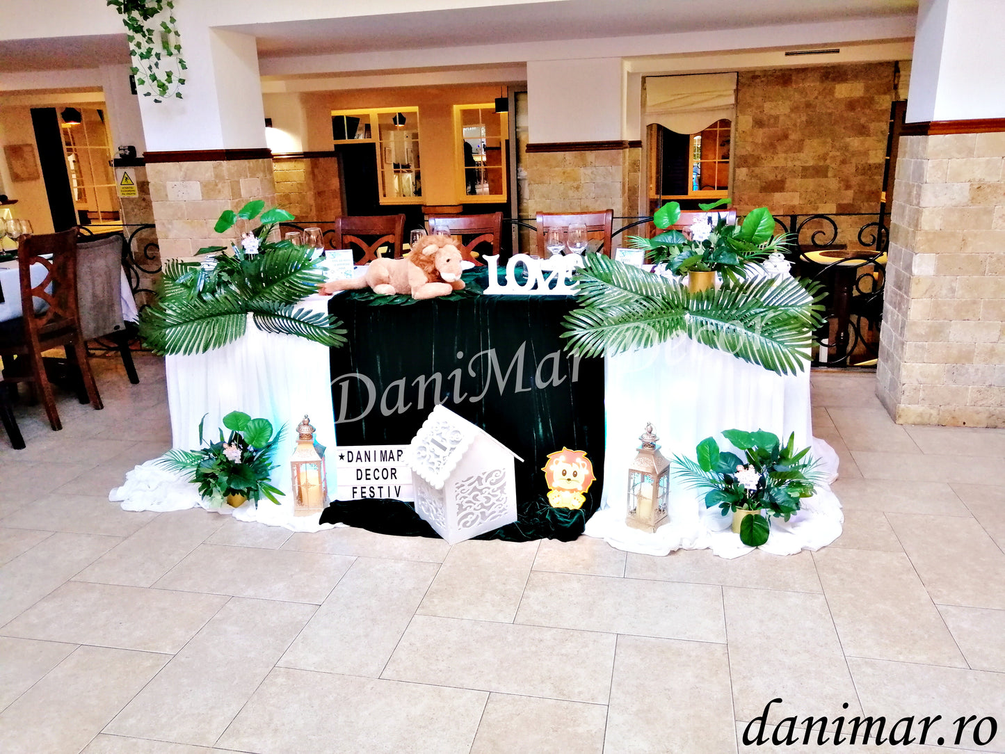 Decor botez ieftin tematica Jungle/ Safari DaniMar Decor Bacau Restaurant Nord Bistro