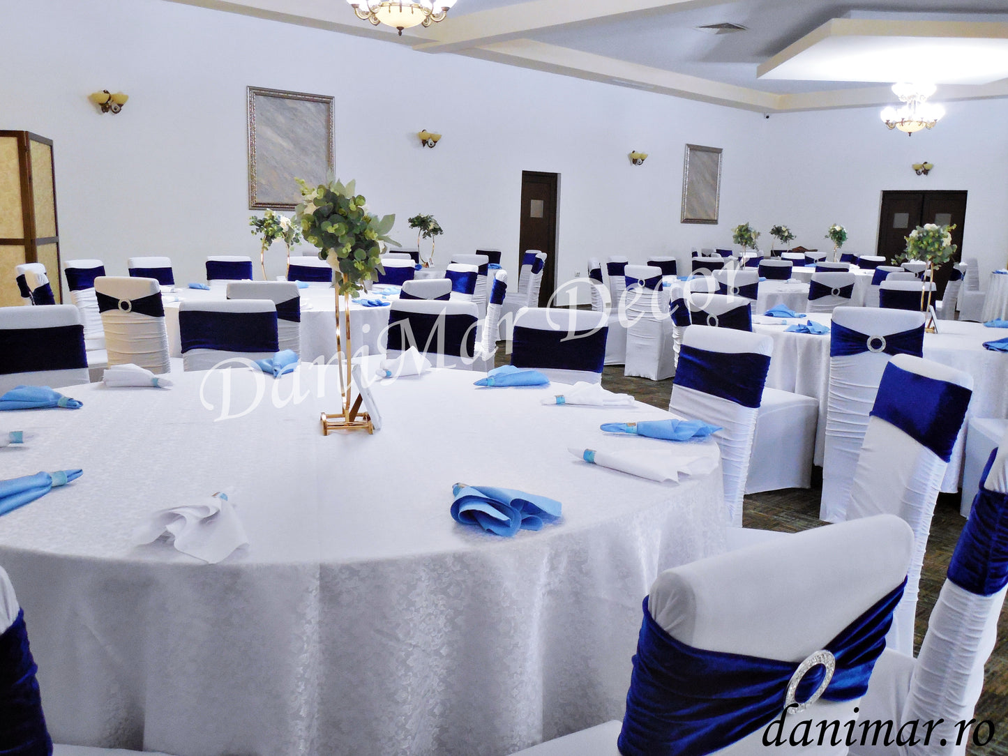 Decor botez baietel - Ursulet - albastru