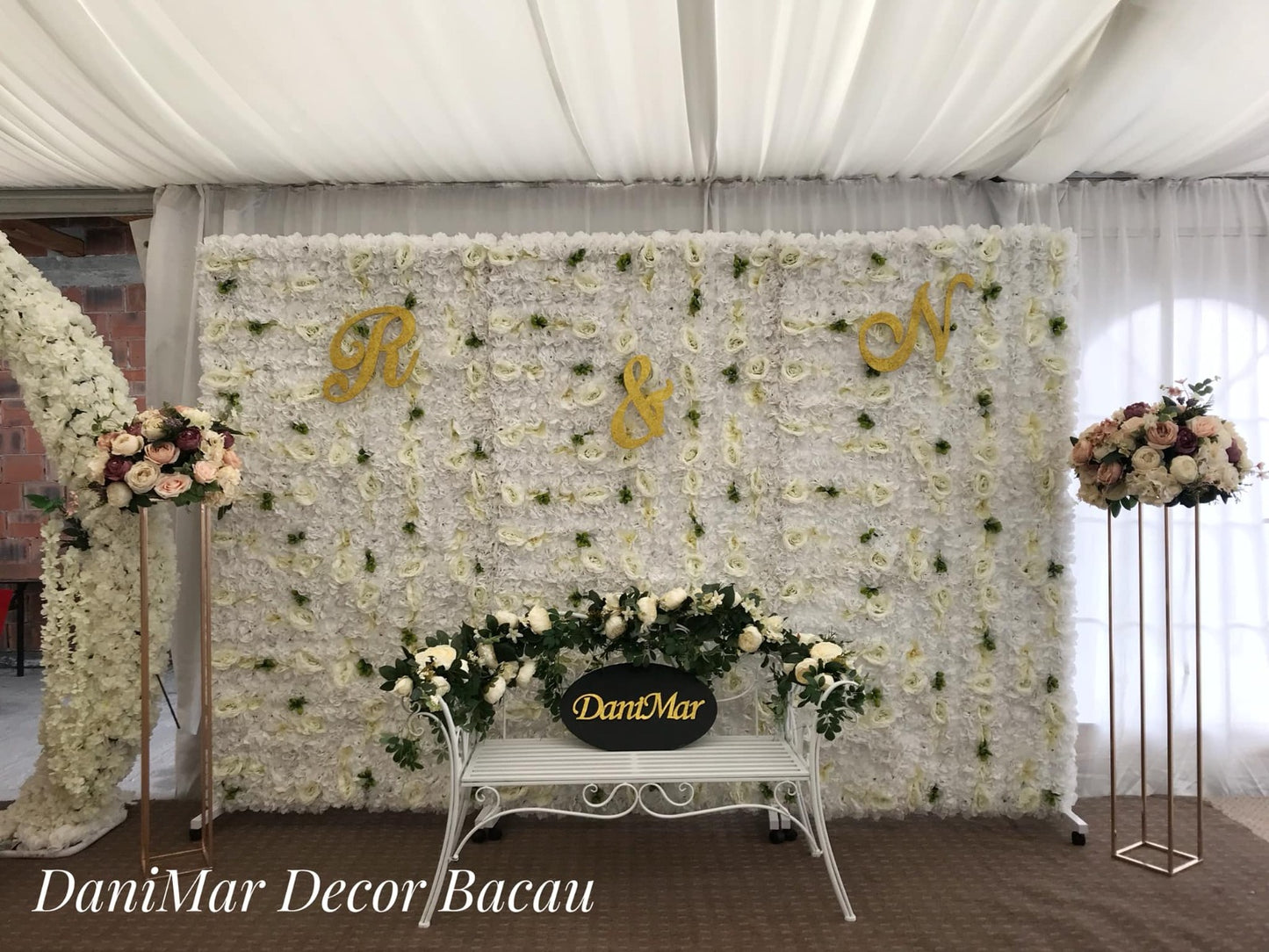 Decor nunta - panou floral pentru poze