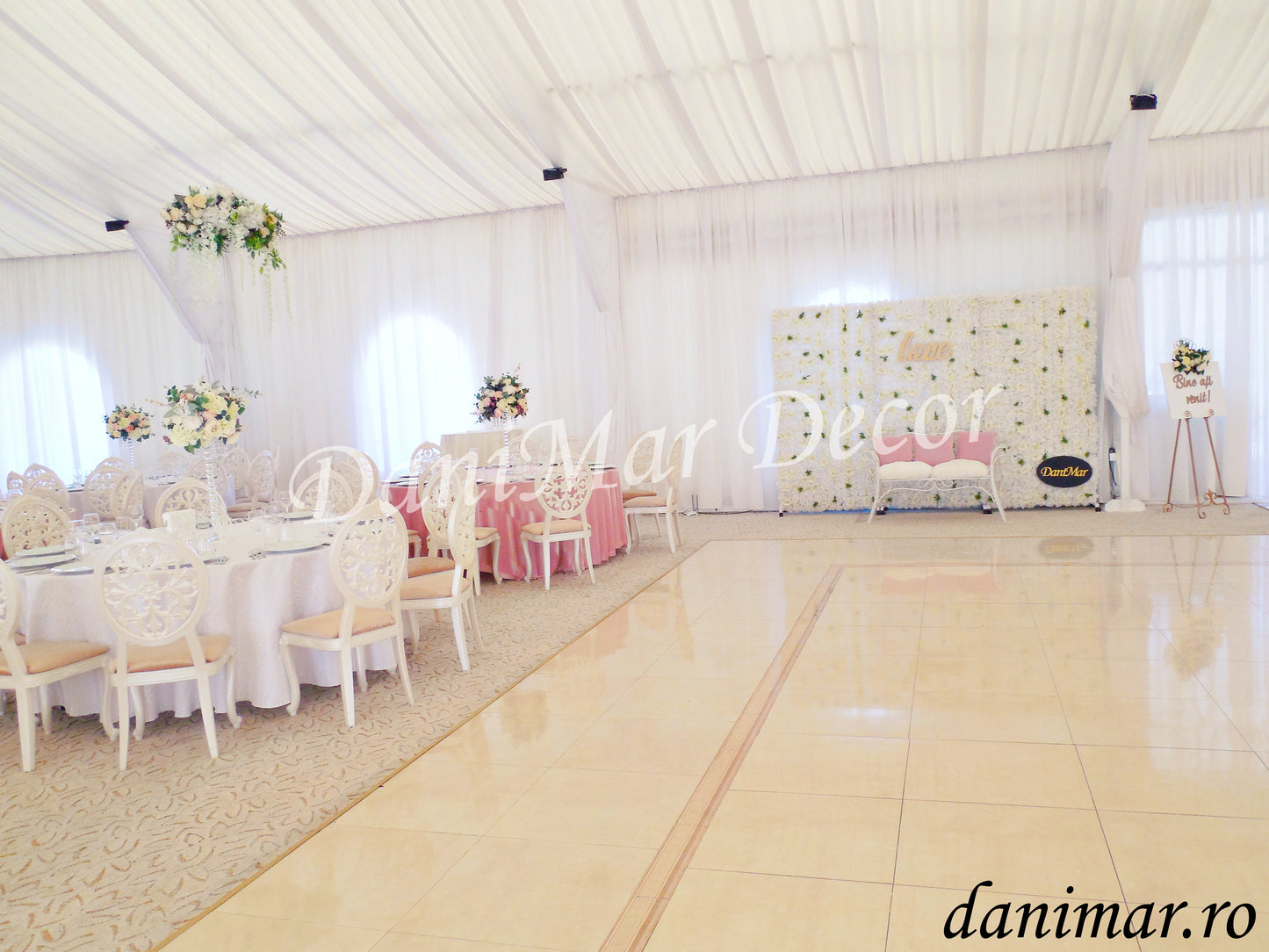 Decor nunta roz