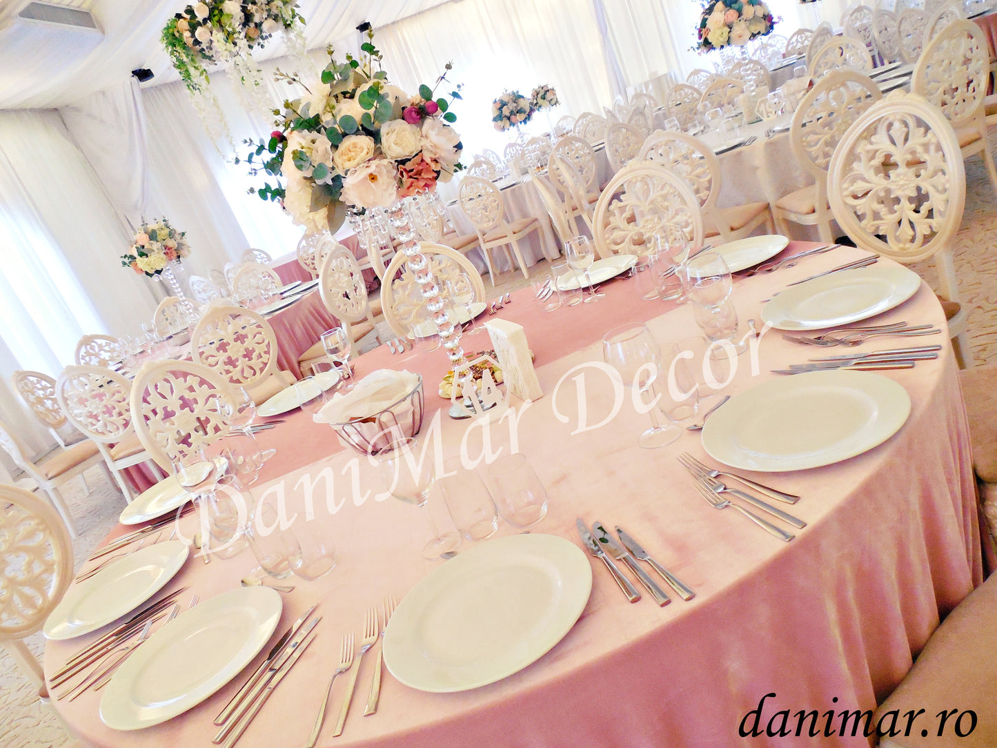 Decor nunta roz