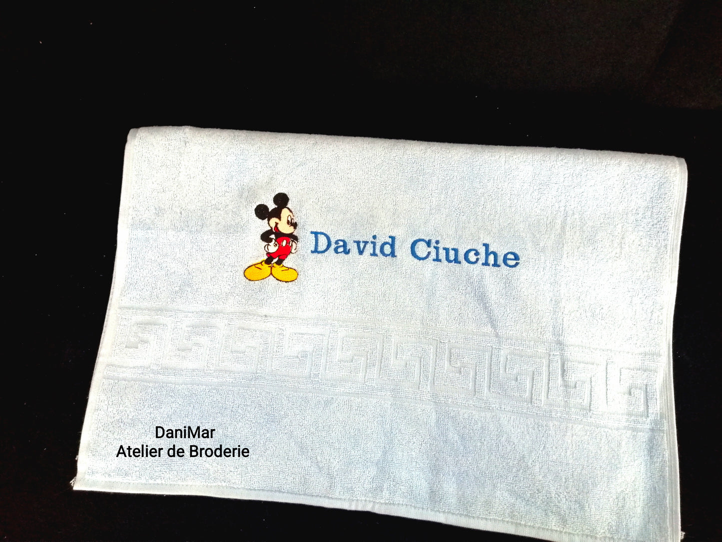 Prosop baietel pentru gradinita cu tematica Mickey Mouse 30 x 50 cm - DaniMar