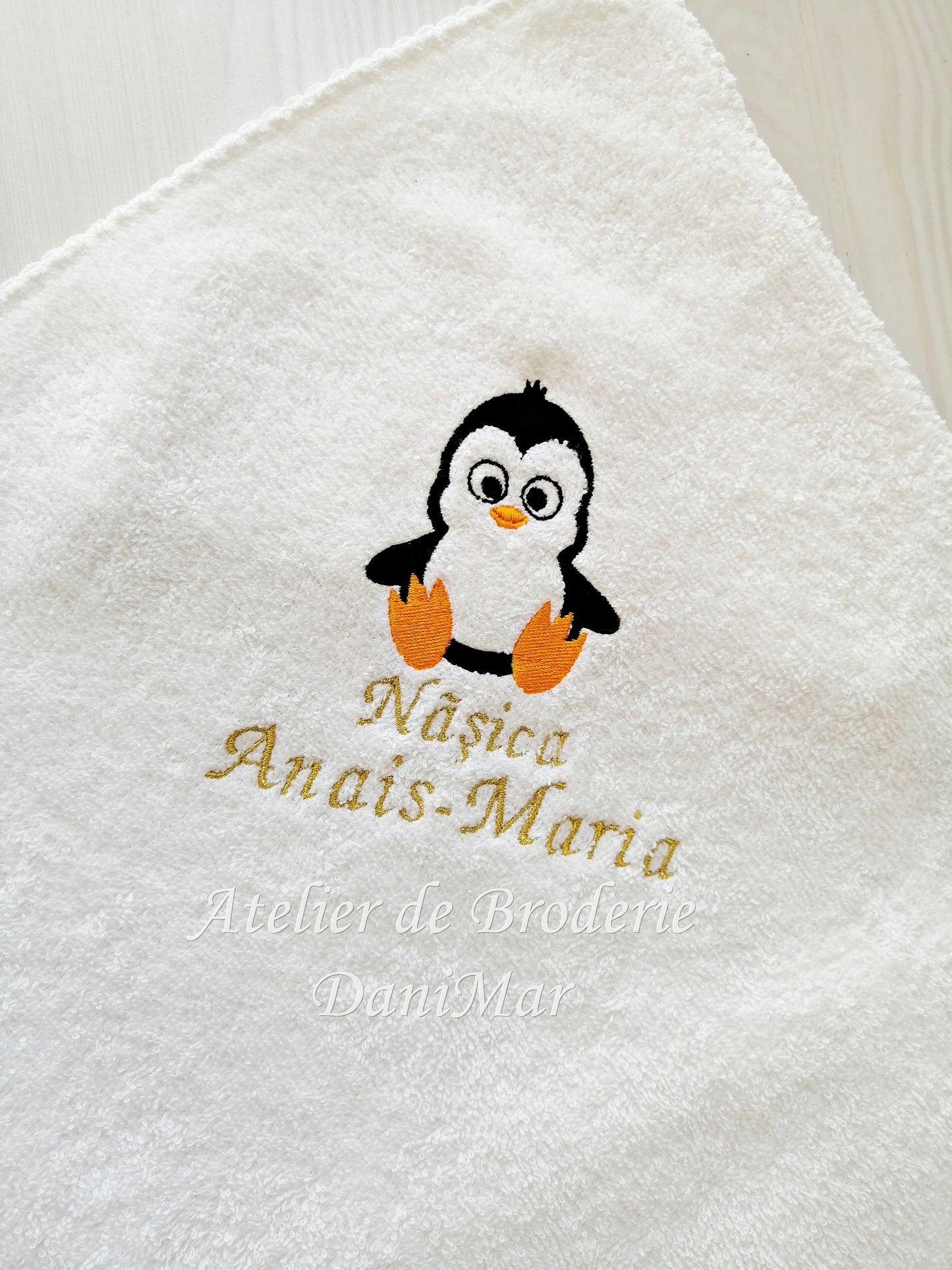 Prosop nasi botez personalizat cu broderie - DaniMar