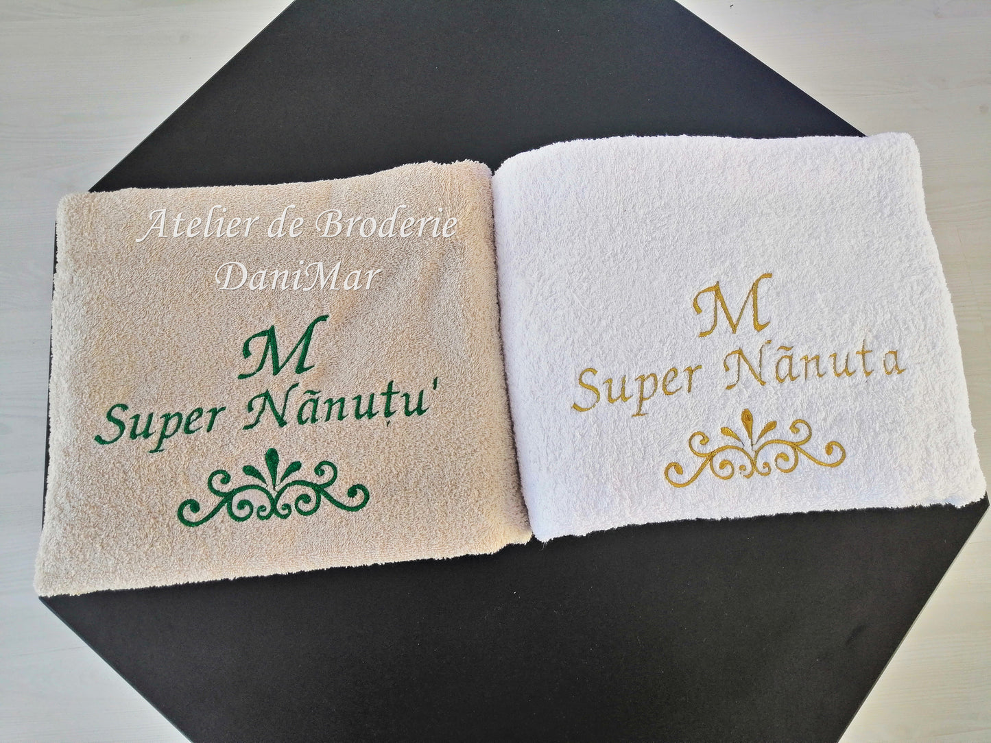 Prosop nasi botez personalizat cu broderie - DaniMar Wedding Salon