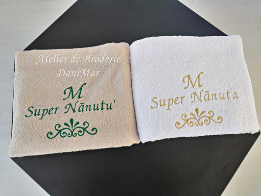 Prosop nasi botez personalizat cu broderie - DaniMar Wedding Salon