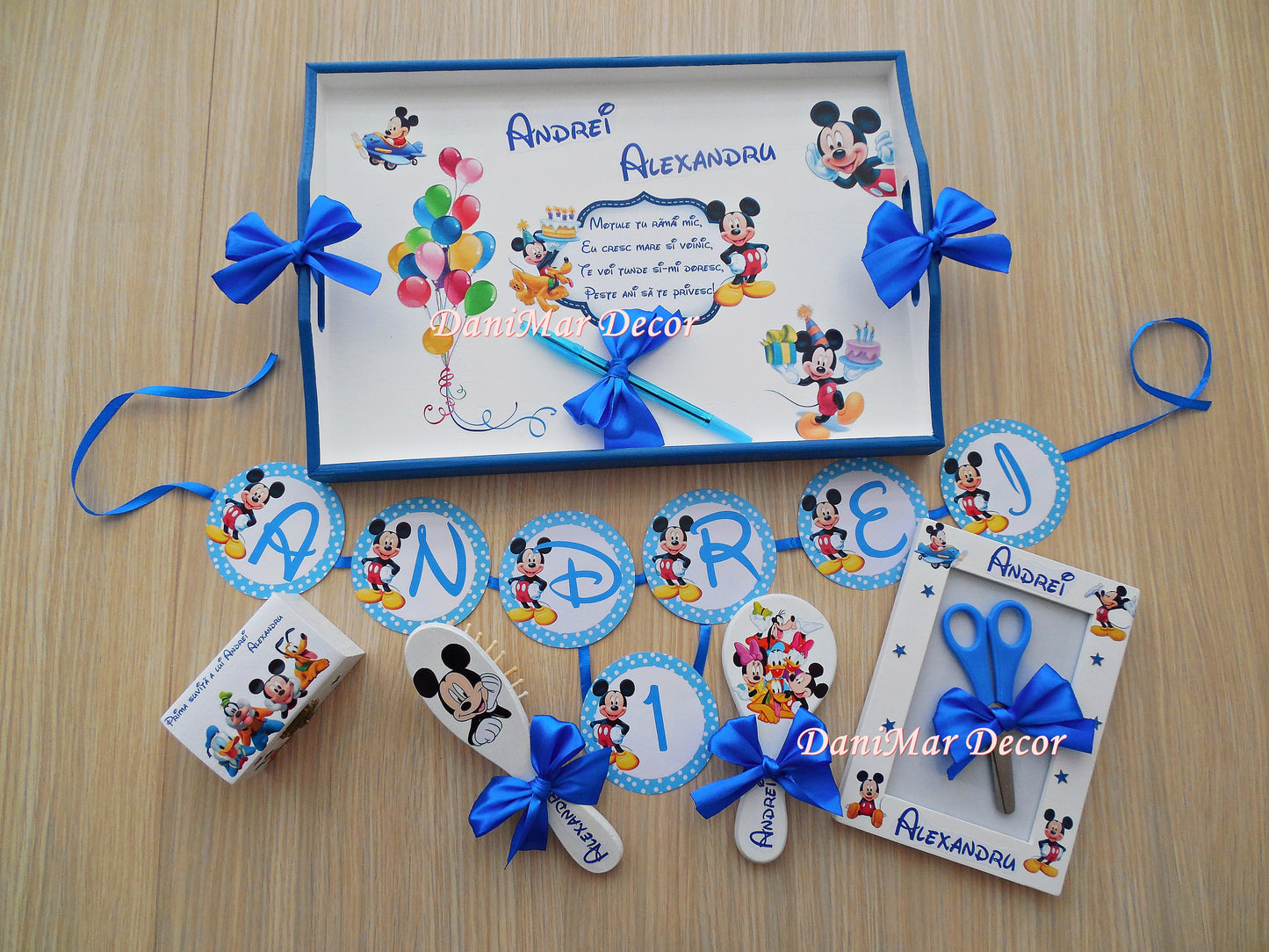 Set tavita mot baietel - tematica Mickey Mouse - DaniMar
