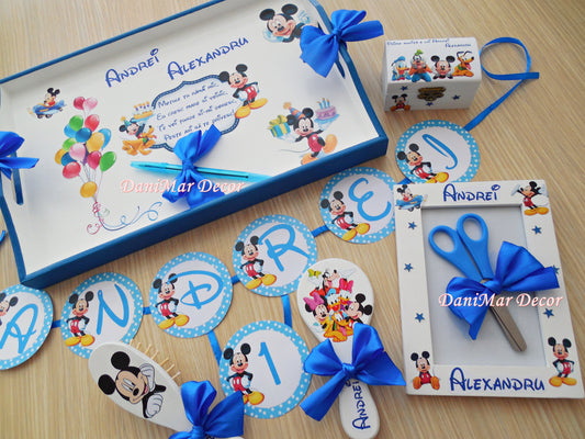 Set tavita mot baietel - tematica Mickey Mouse - DaniMar