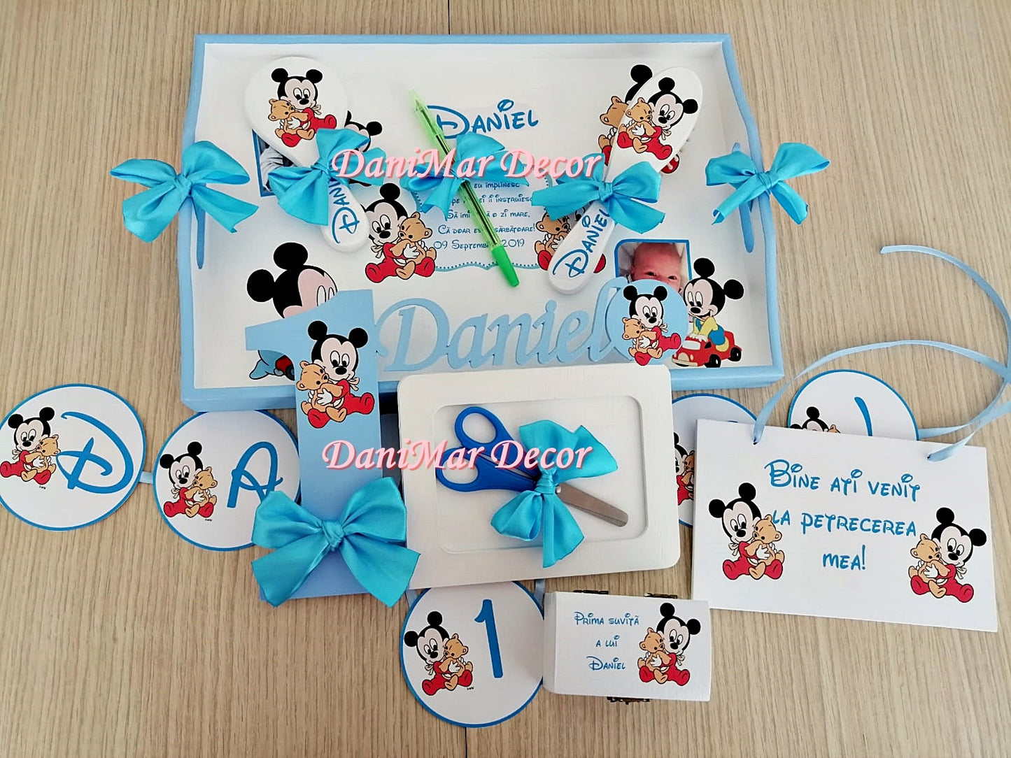 Set tavita mot baietel - Baby Mickey Mouse cartoon - DaniMar