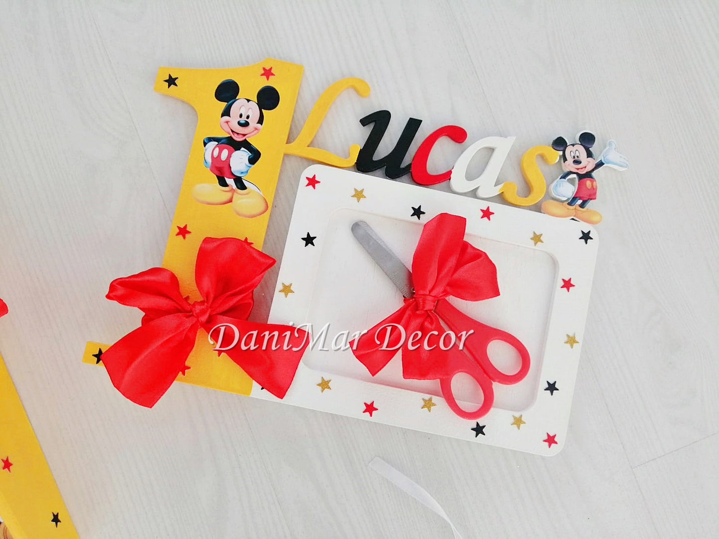 Set tavita mot baietel si tricouri personalizate - tematica Mickey Mouse - DaniMar