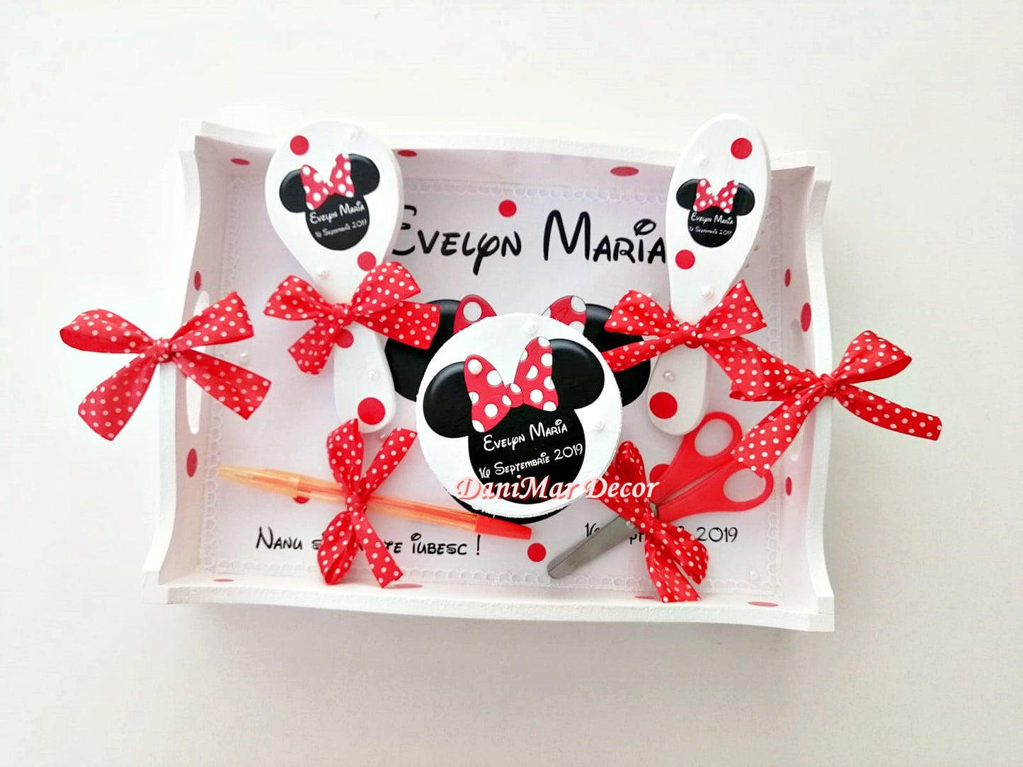 Set tavita mot fetite - tematica Minnie Mouse - DaniMar