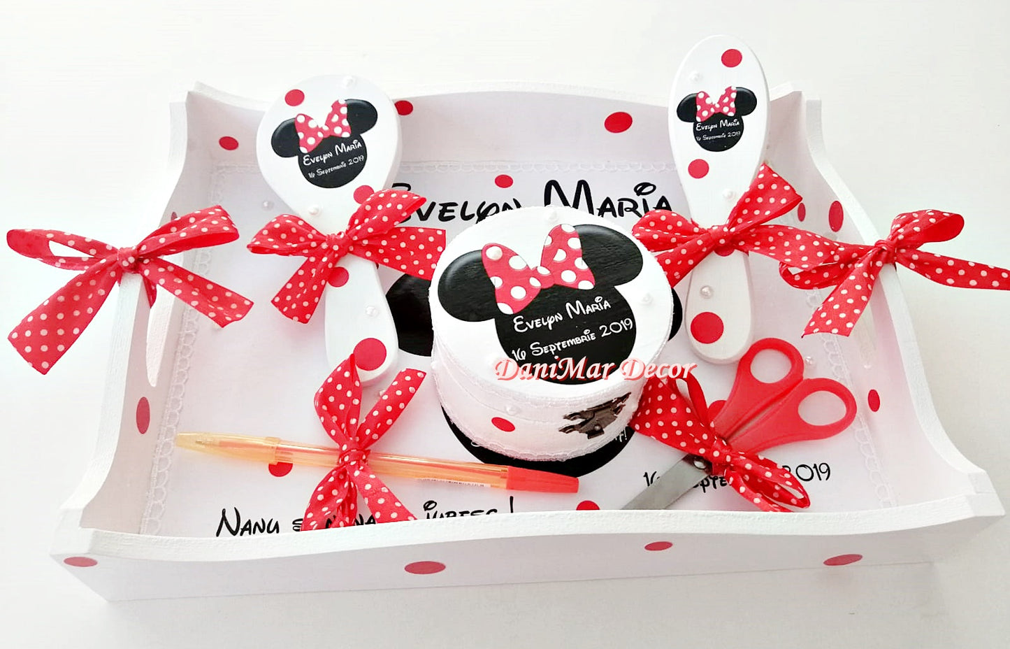 Set tavita mot fetite - tematica Minnie Mouse - DaniMar