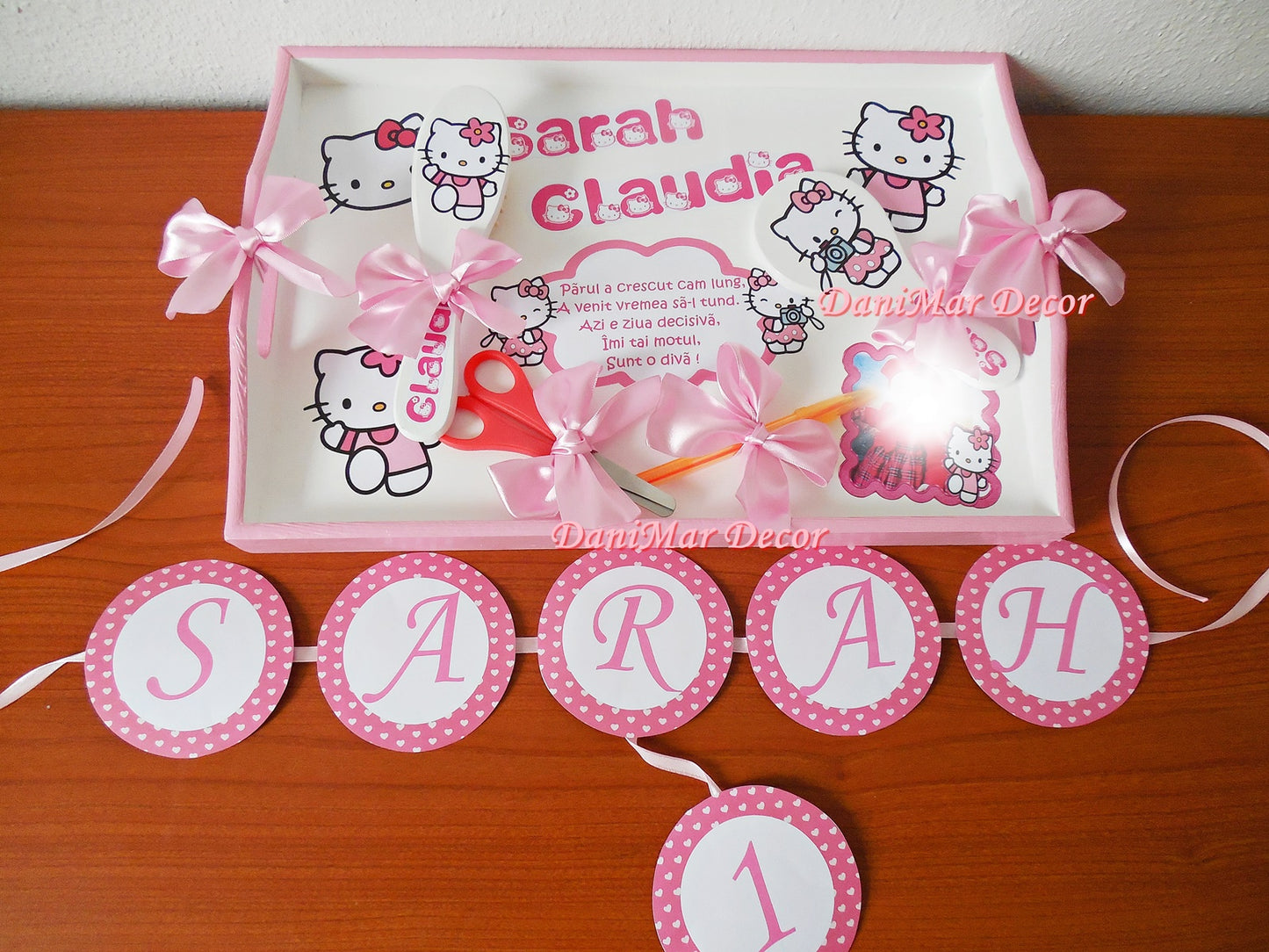Set tavita mot fetita - tematica Hello Kitty - DaniMar