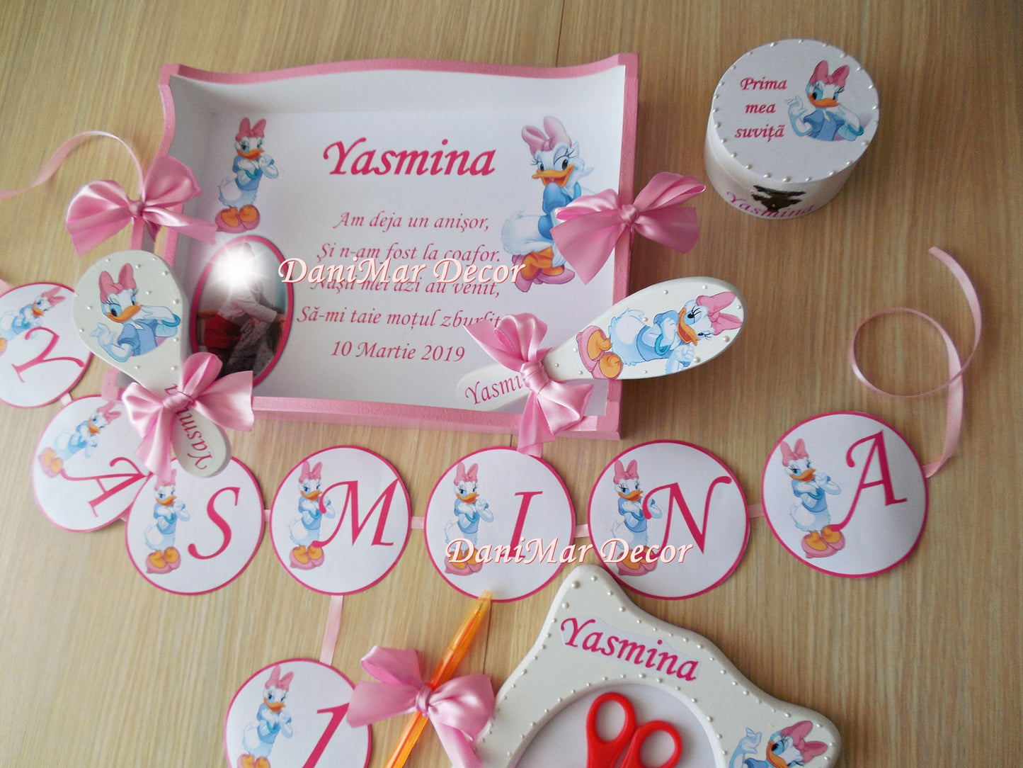 Set tavita mot fetita - tematica Daisy Duck - DaniMar