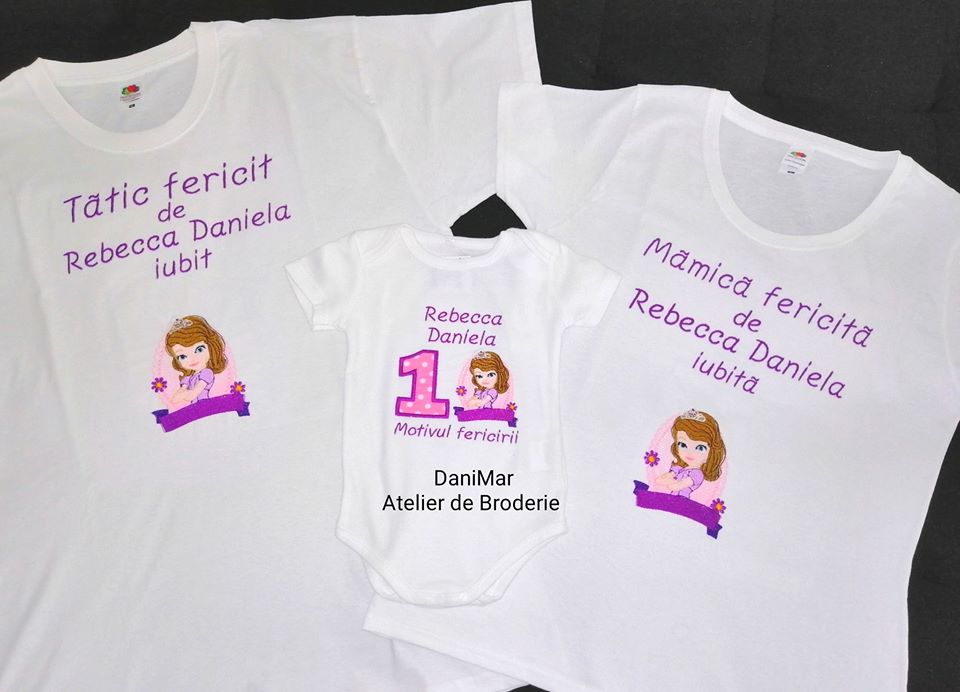 Set tricouri aniversare - Printesa Sofia - DaniMar