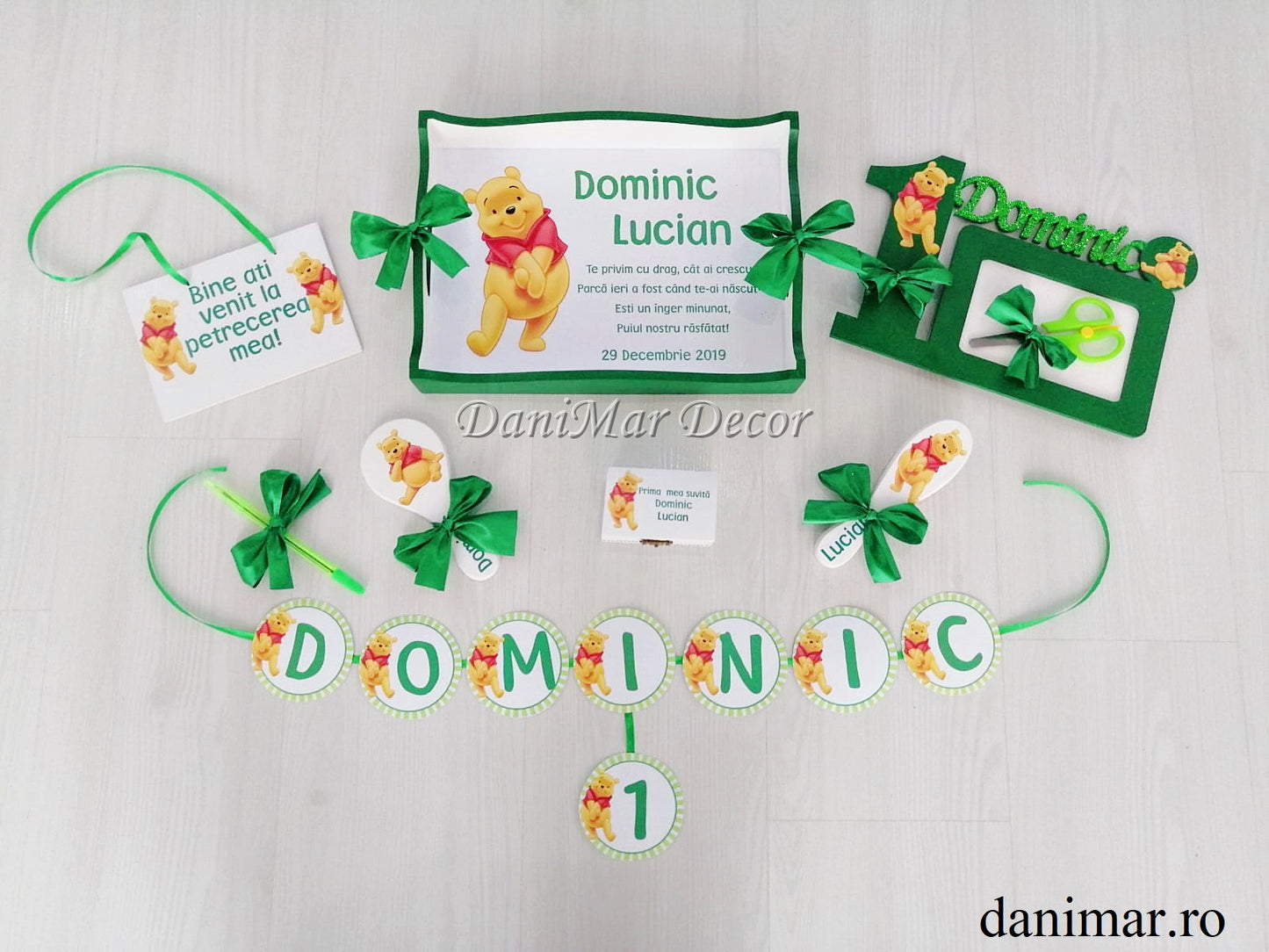 Set tavita mot baietei - tematica Winnie The Pooh 02 - DaniMar