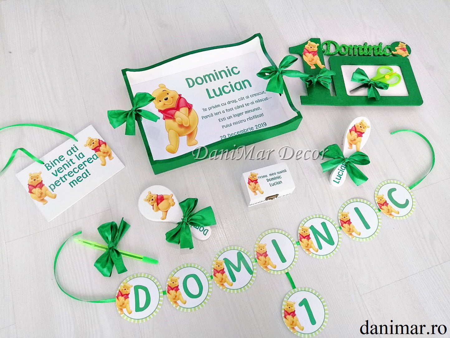 Set tavita mot baietei - tematica Winnie The Pooh 02 - DaniMar