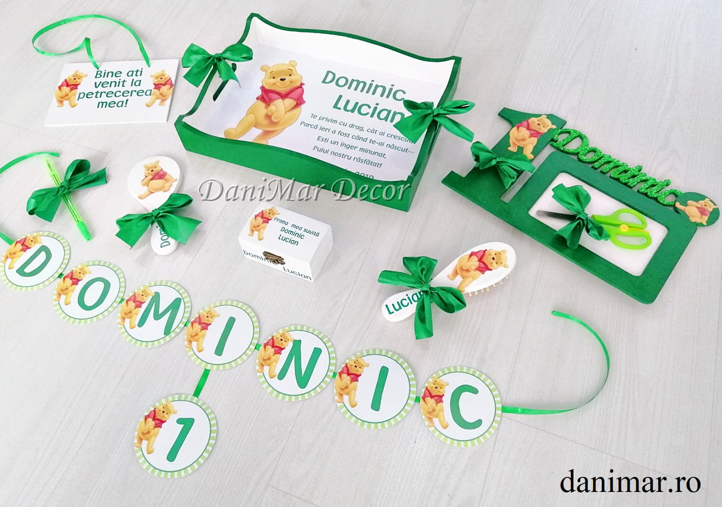 Set tavita mot baietei - tematica Winnie The Pooh 02 - DaniMar