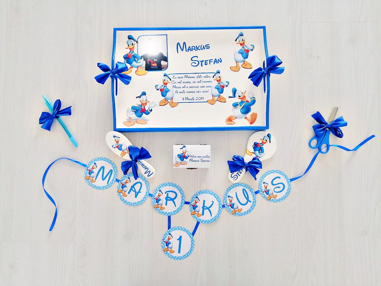 Set tavita mot baietel - tematica Donald Duck - DaniMar