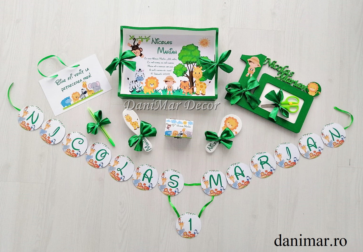 Set tavita mot baietel - Safari Animals 01 - DaniMar