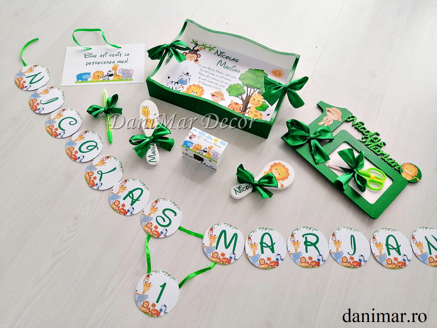 Set tavita mot baietel - Safari Animals 01 - DaniMar