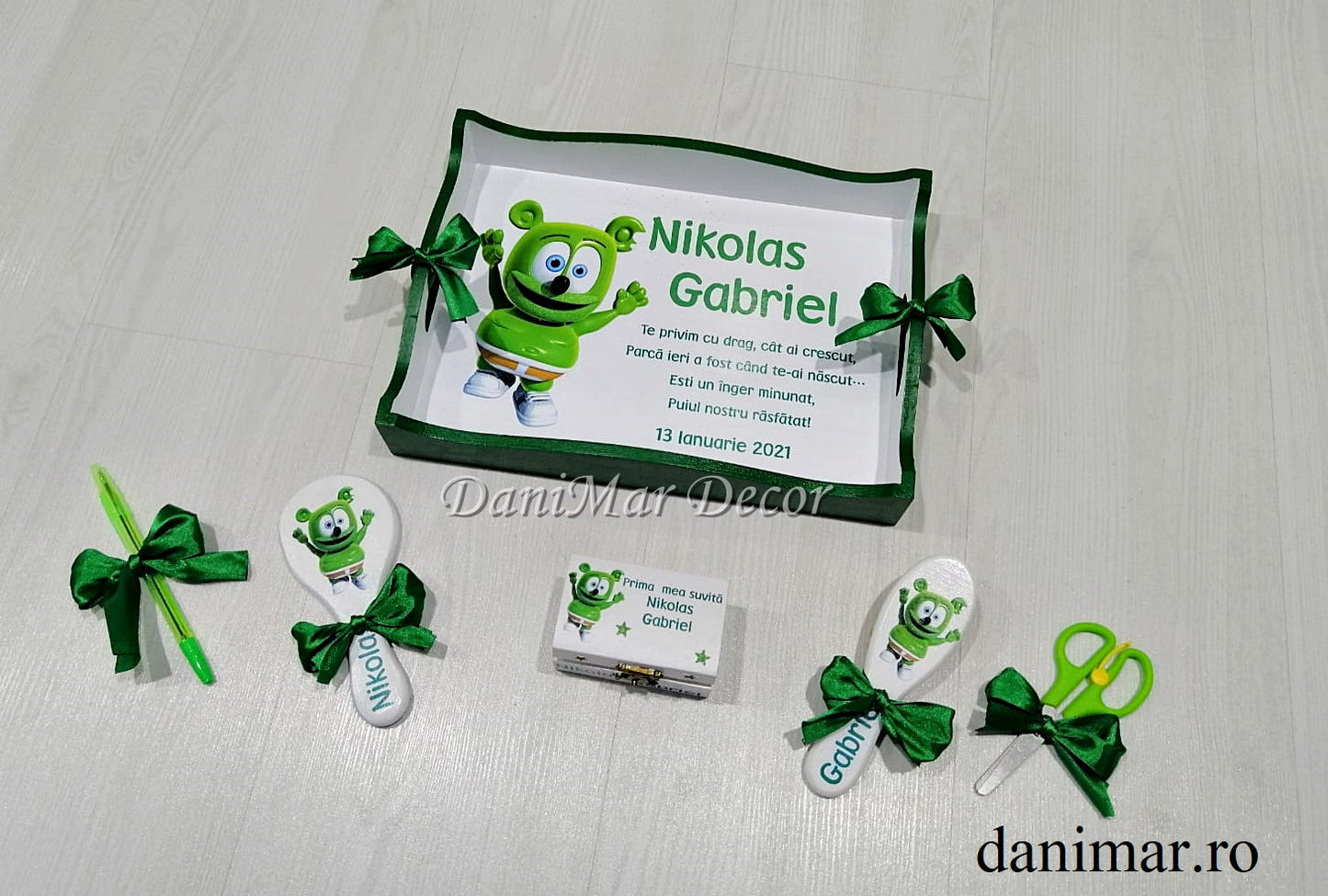 Set tavita mot baietel - tematica Gummy Bear 02 - DaniMar