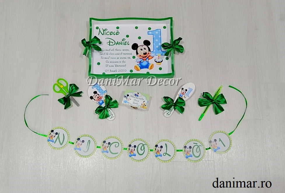Set tavita mot baietel - tematica Baby Mickey Mouse 03 - DaniMar
