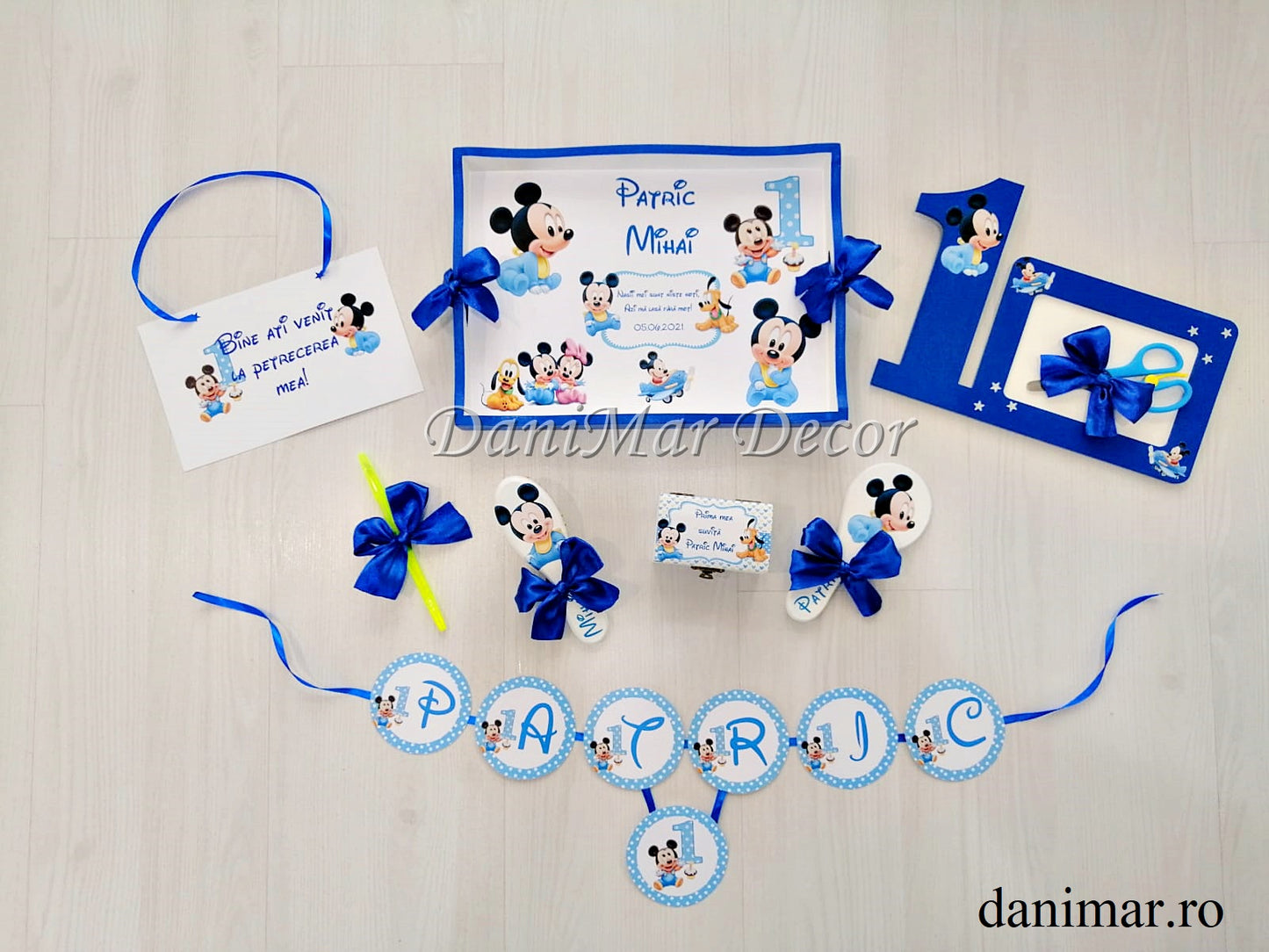 Set tavita mot baietei Baby Mickey Mouse 01 - DaniMar