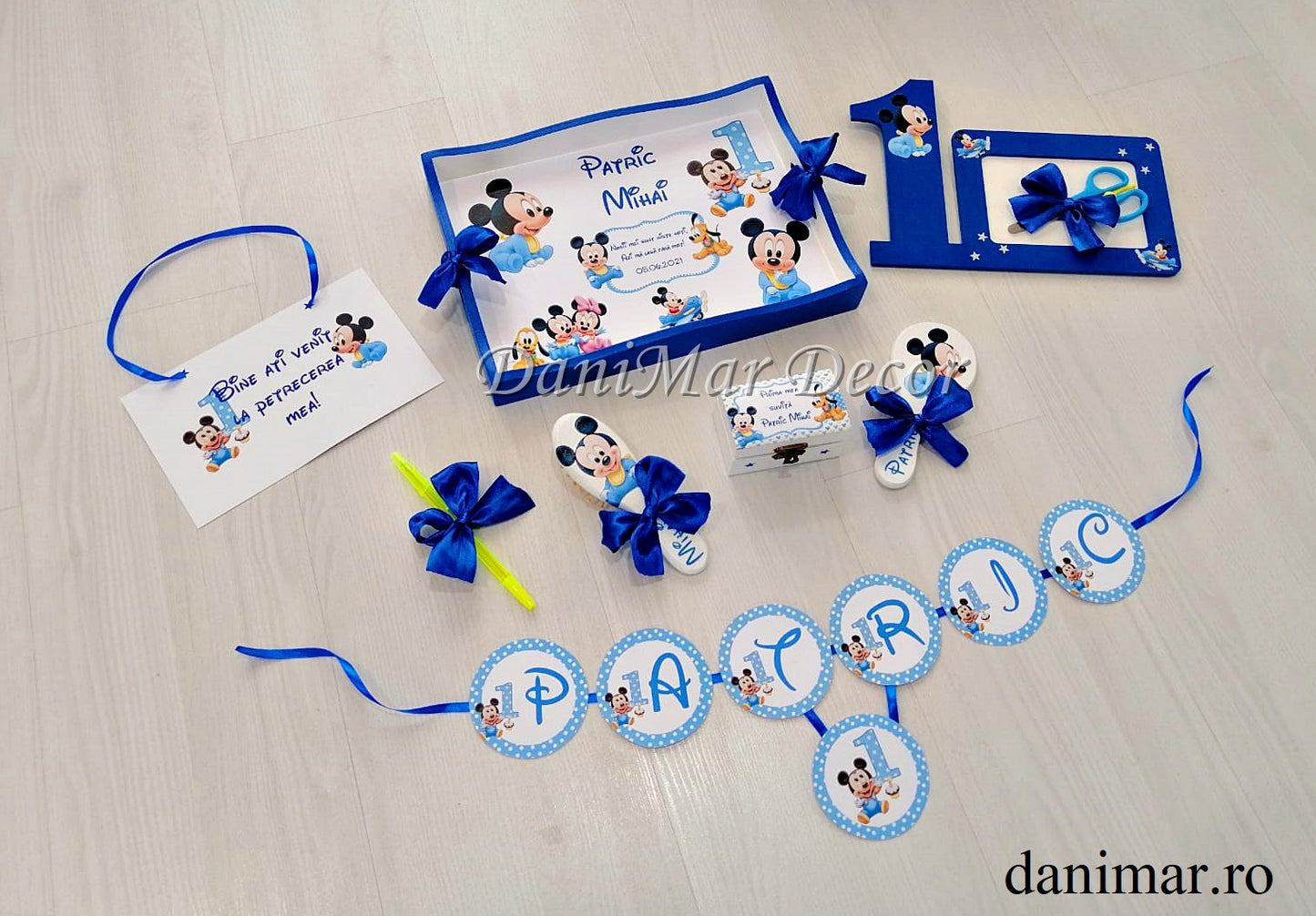 Set tavita mot baietei Baby Mickey Mouse 01 - DaniMar