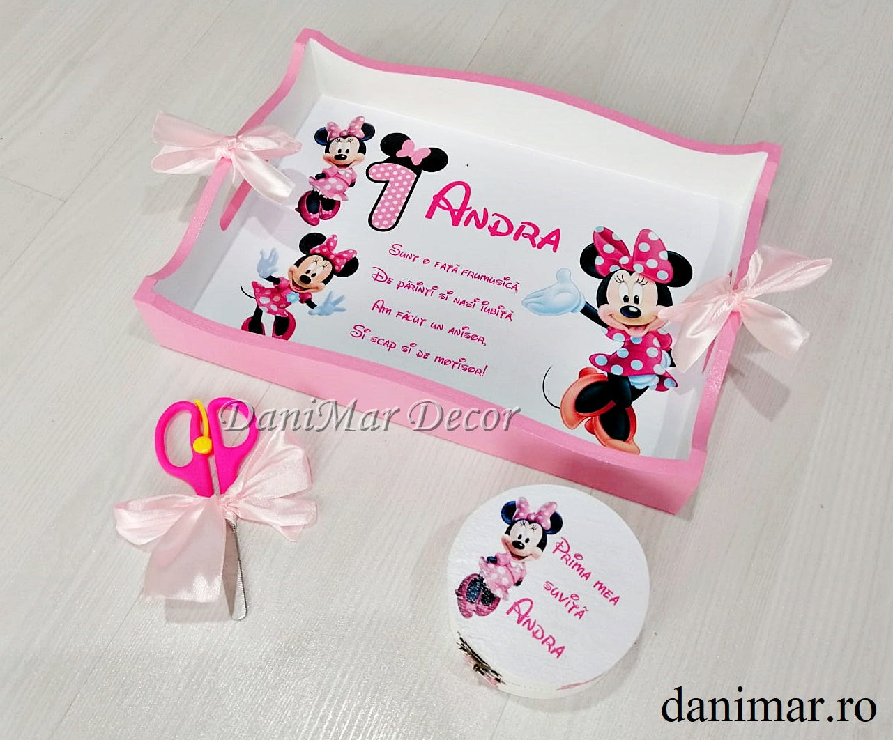 Set tavita mot fetita - tematica Minnie Mouse 05 - DaniMar