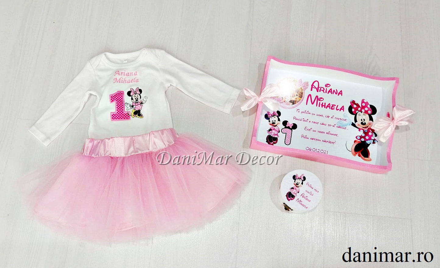Set aniversar fetita 1 an - Minnie Mouse 04 - DaniMar