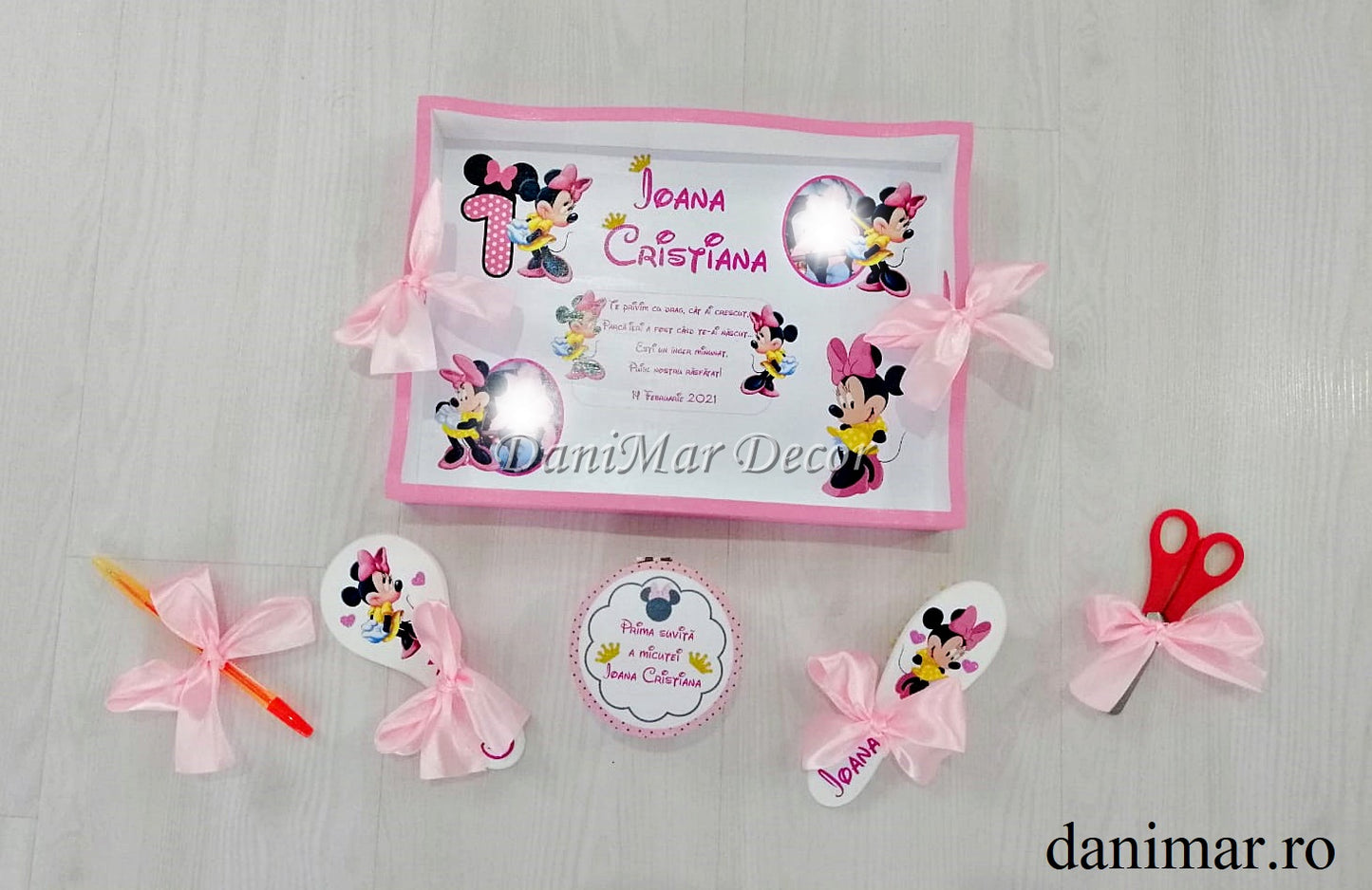 Set tavita mot fetita - tematica Minnie Mouse 09 - DaniMar