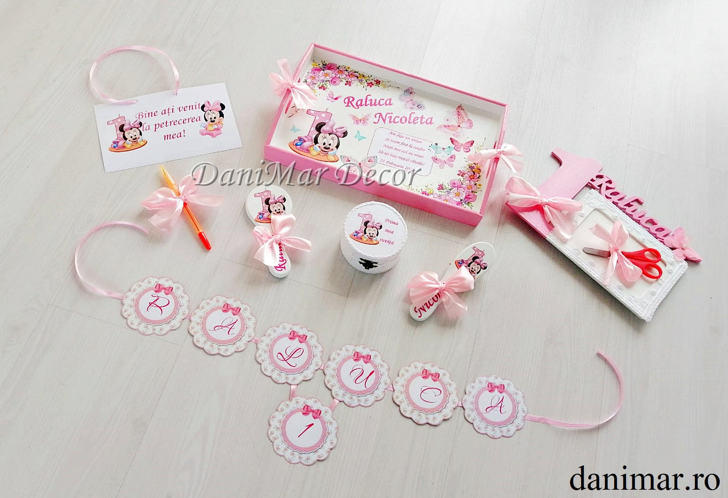 Set tavita mot fetite - tematica Baby Minnie Mouse 03 - DaniMar