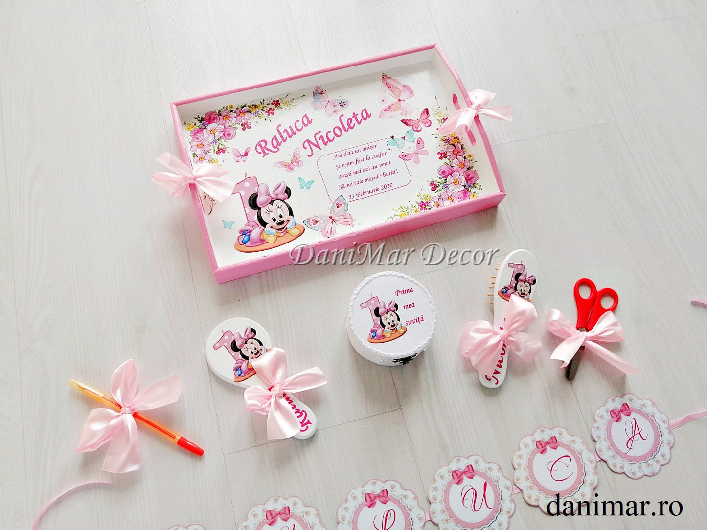 Set tavita mot fetite - tematica Baby Minnie Mouse 03 - DaniMar