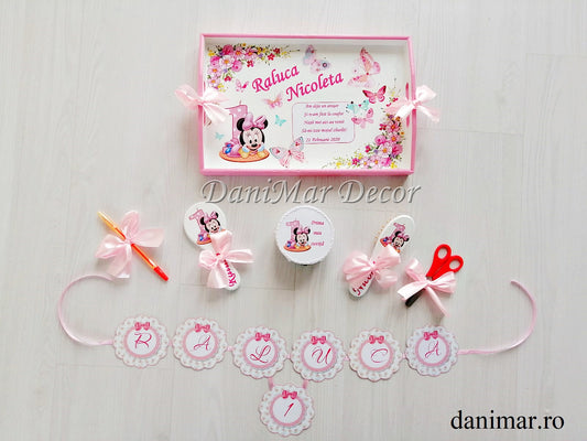 Set tavita mot fetite - tematica Baby Minnie Mouse 02 - DaniMar
