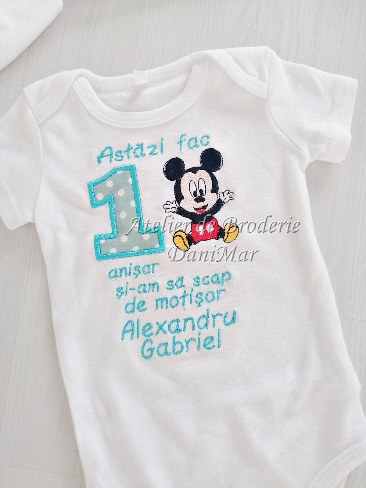 Body aniversar 1 an - Mickey Mouse - DaniMar