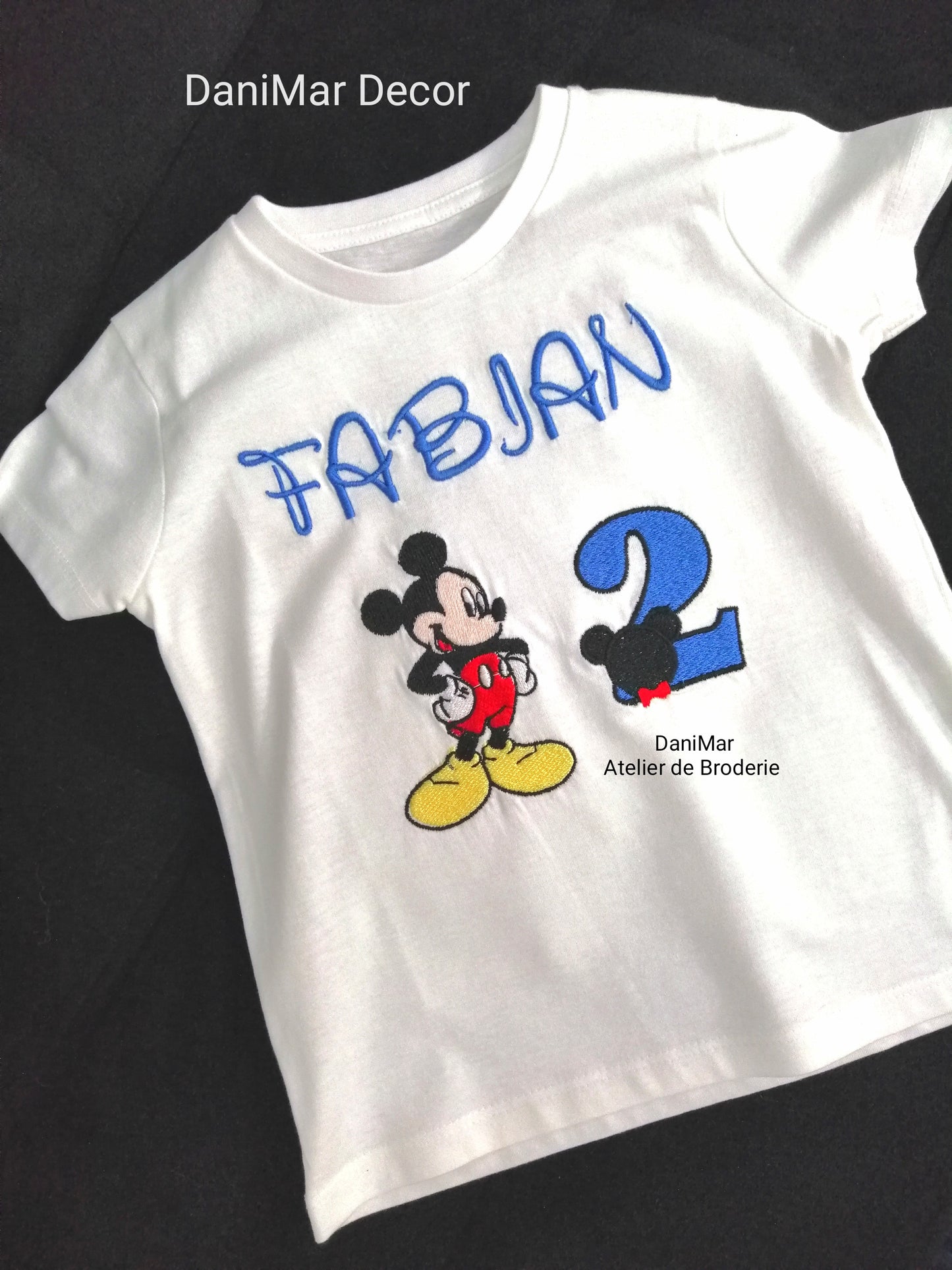 Tricou aniversar 2 ani Mickey Mouse - DaniMar