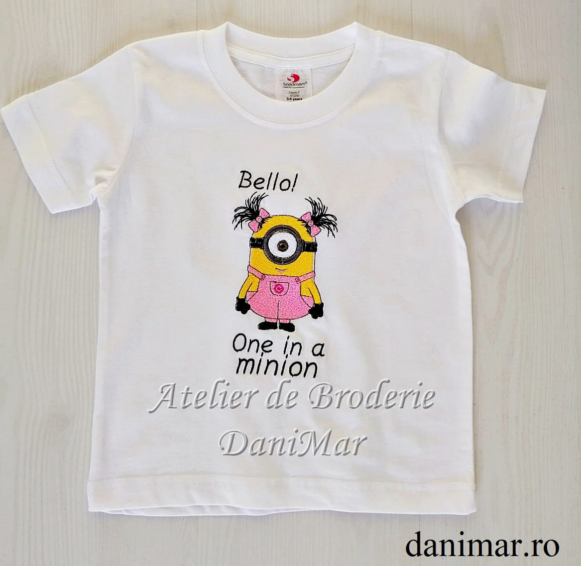 Tricou personalizat copii cu tematica Minions - DaniMar