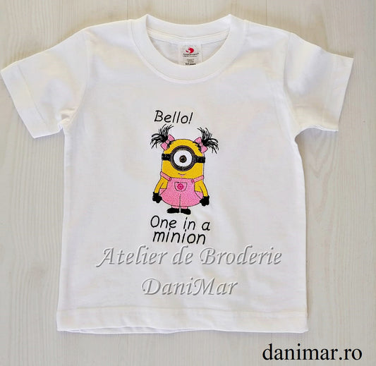 Tricou personalizat copii cu tematica Minions - DaniMar