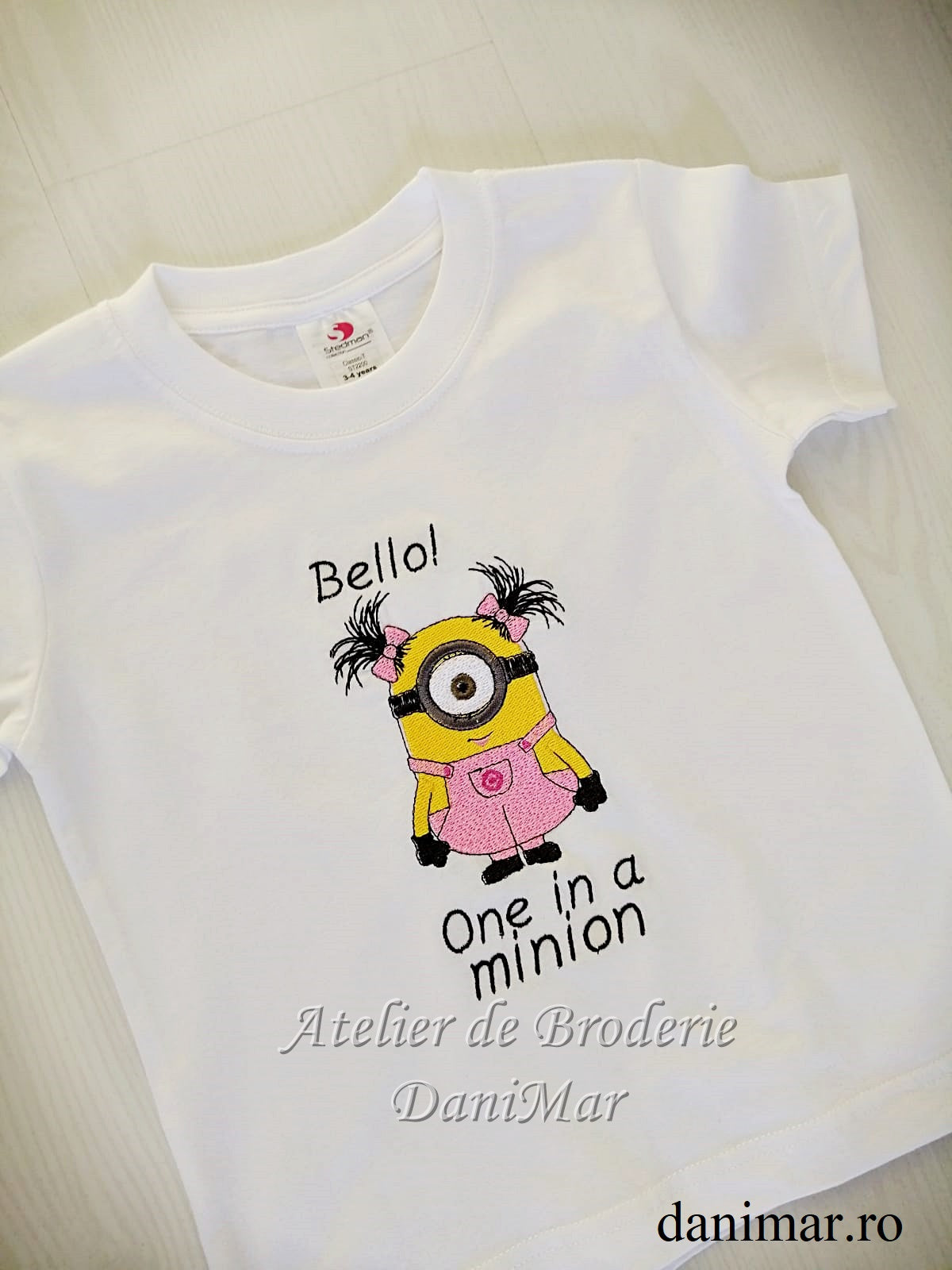 Tricou personalizat copii cu tematica Minions - DaniMar