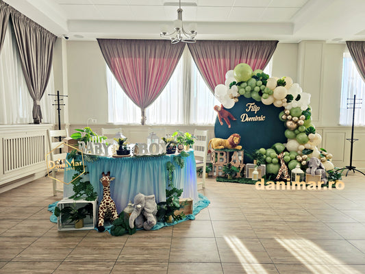 Decor botez băiețel Safari Jungle 34