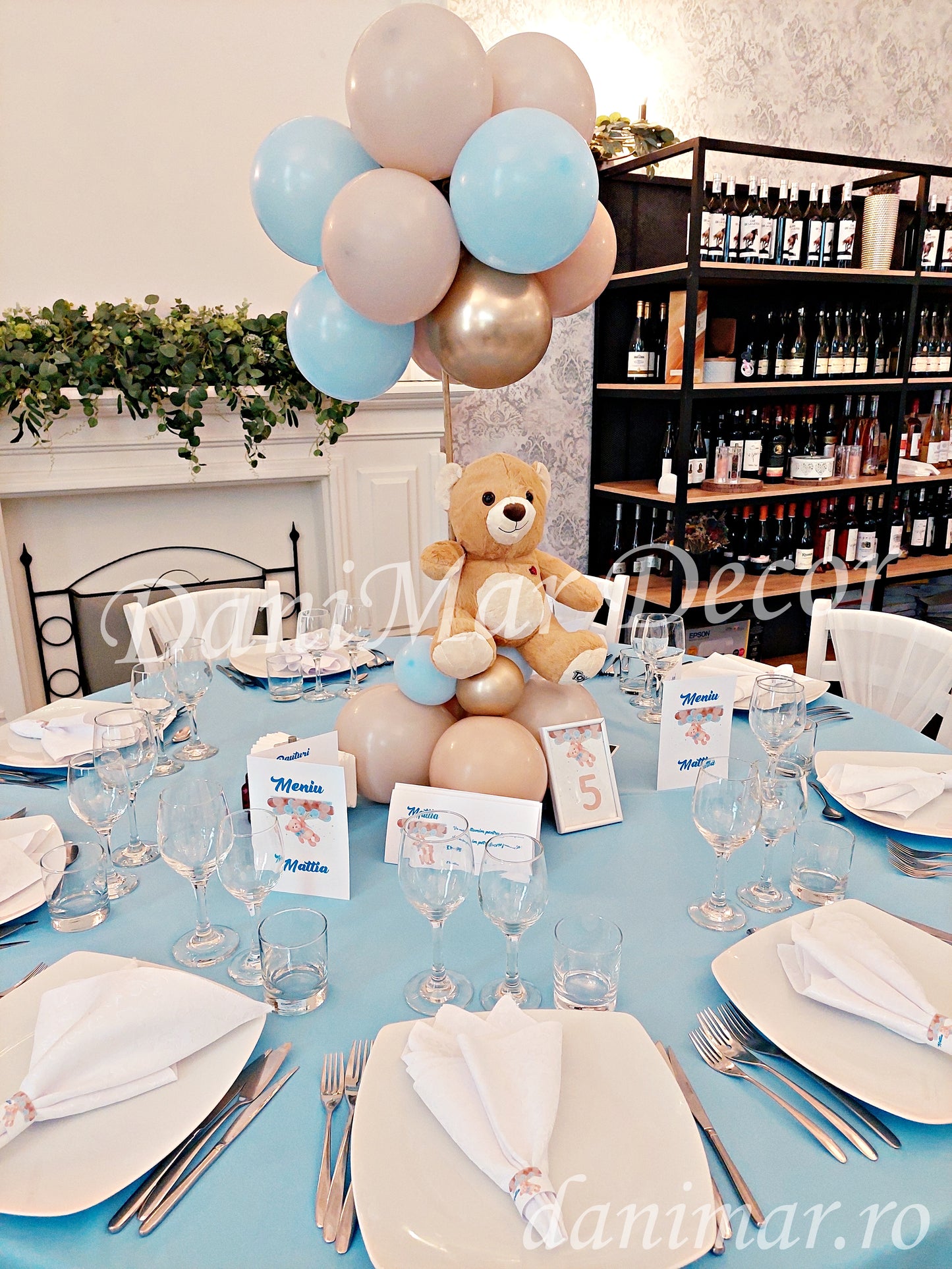 Decor Botez  Baietei -  tematica Ursulet