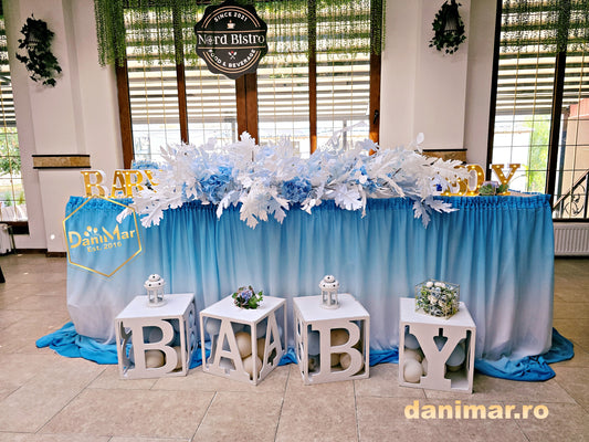 Decor botez băiețel cu animăluțe Safari – Toile de Jouy 4