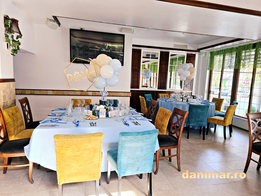 Decor botez băiețel cu animăluțe Safari – Toile de Jouy 8