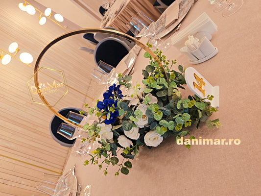 Decor nuntă albastru, bleu și bleumarin 7